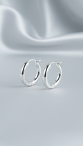 Sterling Silver Petite Hoop Earrings
