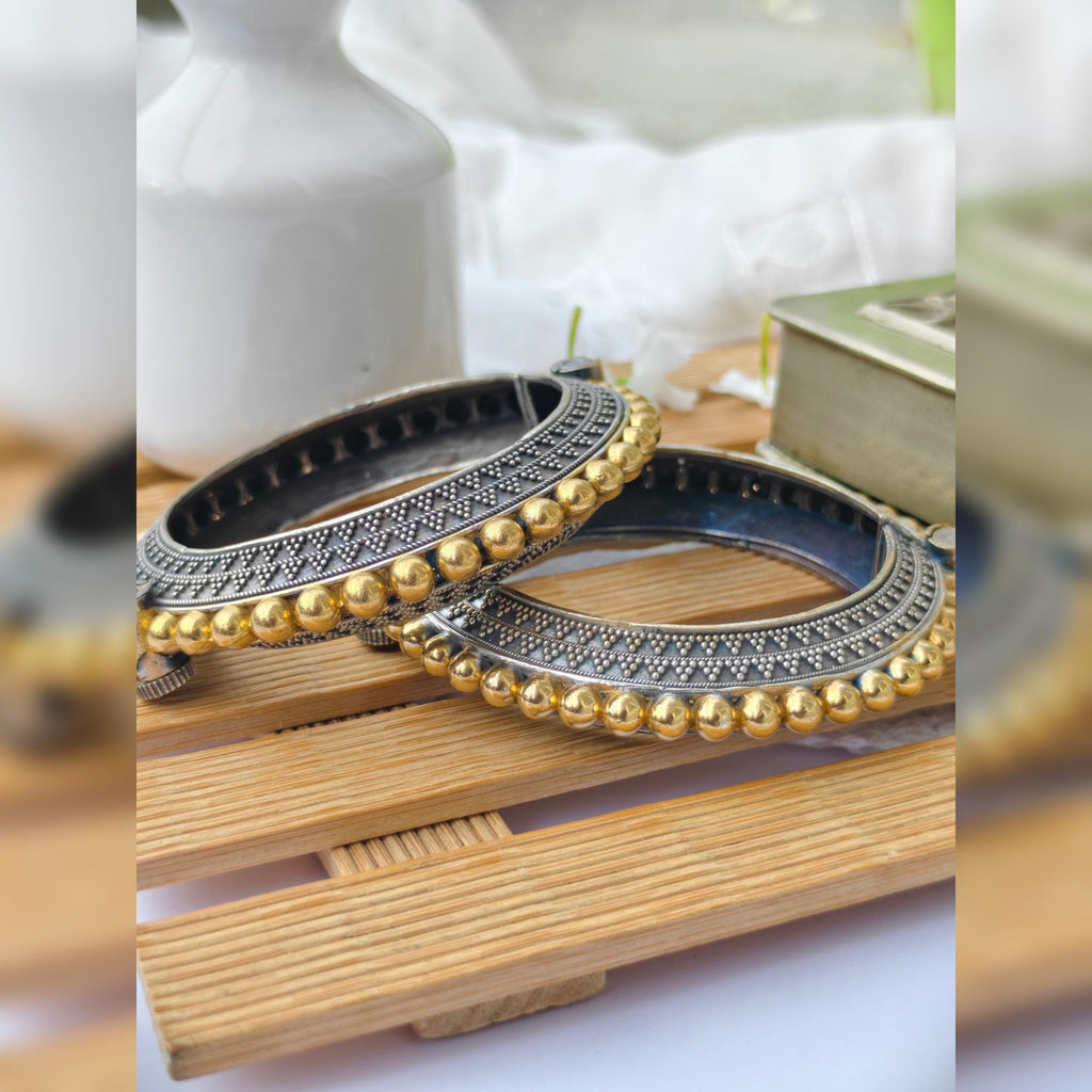 Aadya  - Dual Tone Plating Brass Bangle Kada