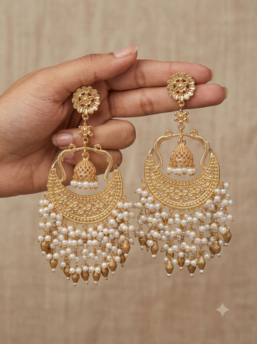 Chandramukhi Jhumka Chandbali