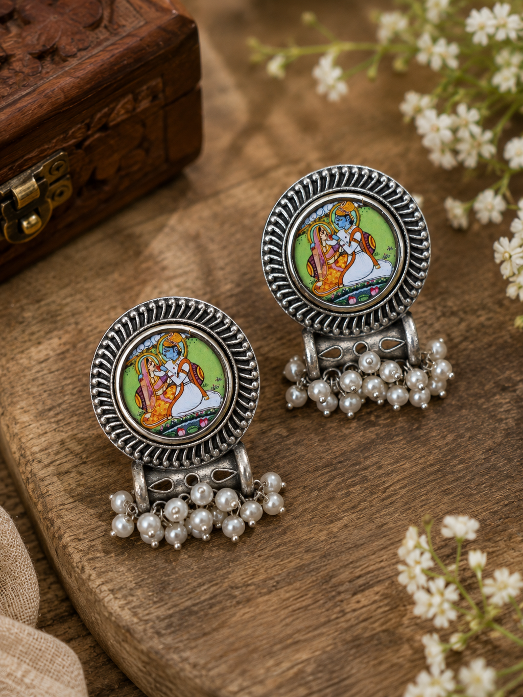 Vrindavan Heritage Earrings