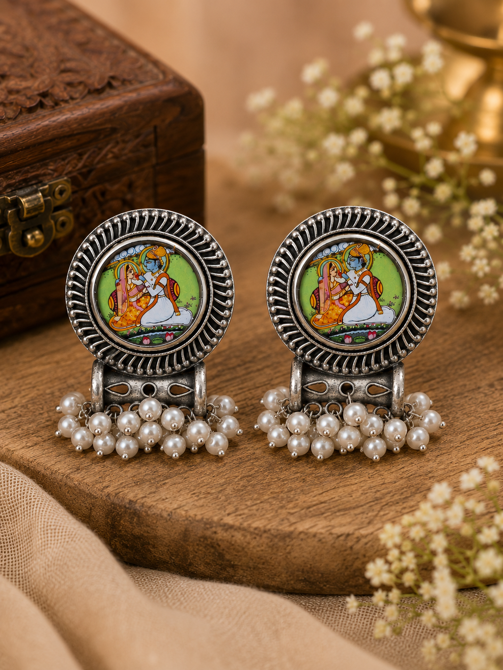 Vrindavan Heritage Earrings