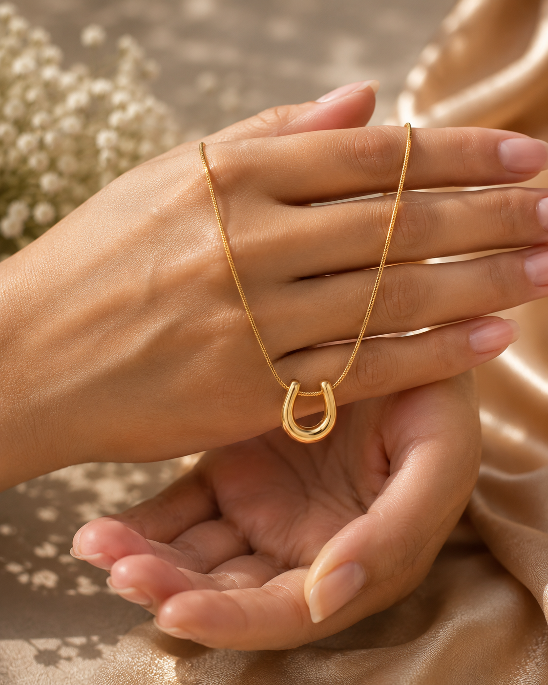 Minimal Lucky Pendant Necklace