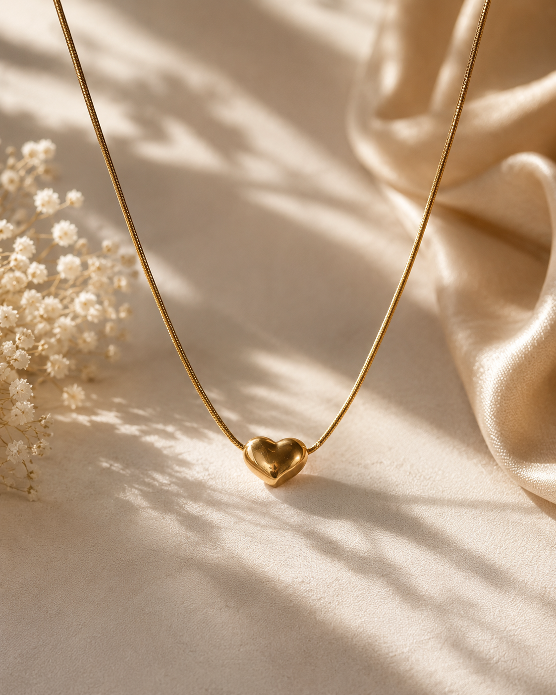 Minimal Heart Necklace