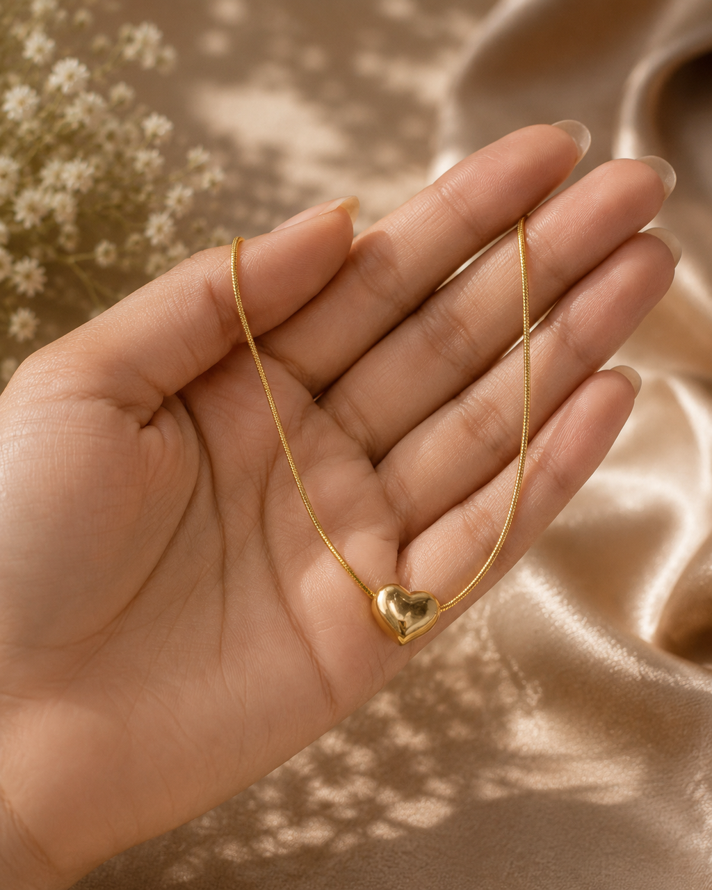 Minimal Heart Necklace