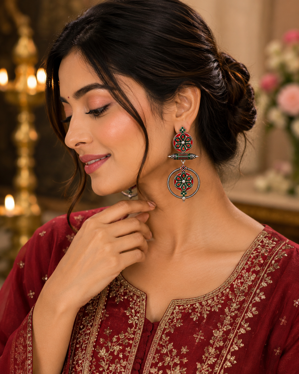 Rangrez Chandbali Earrings