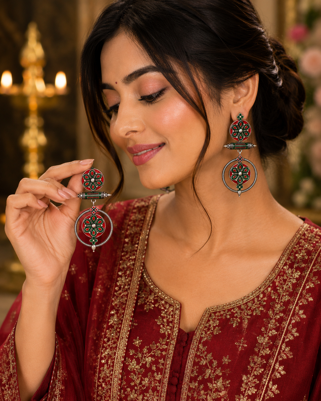 Rangrez Chandbali Earrings