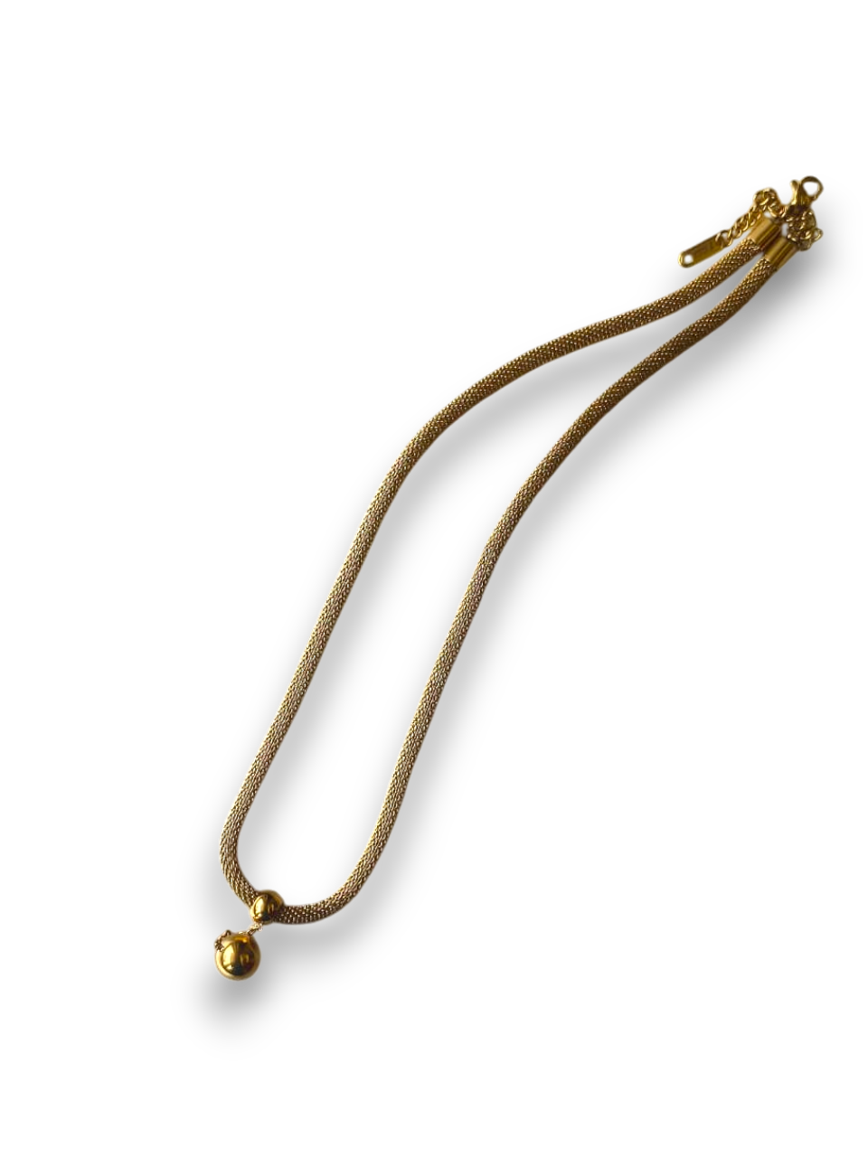 Premium Gold-Tone Snake Chain Necklace with Minimal Drop Pendant